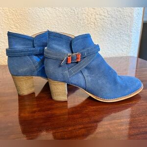 Kickers Blue Ankle Boots with Suede Finish